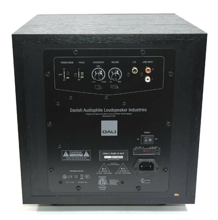 楽天市場】☆美品！DALI ダリ SUB E-9F SUBE9F サブウーファー 