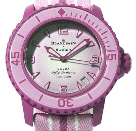 ★未使用！Swatch × Blancpain スウォッチ × ブランパン フィフティファゾムス SO35P400 自動巻き メンズ★