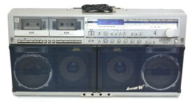 簡易動作確認済 SHARP シャープ GF-999 SERCHER-W 大型 ラジカセ FM AMラジオ付 ステレオカセットテープレコーダー 昭和レトロ