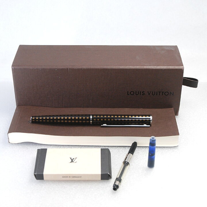 楽天市場】ルイヴィトン ジェットラック 両用式 万年筆 ダミエブラウン  