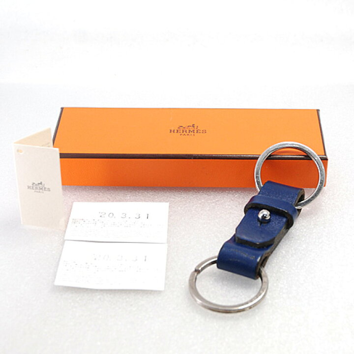 楽天市場】エルメス レザー ストラップ ダブル キーリング 