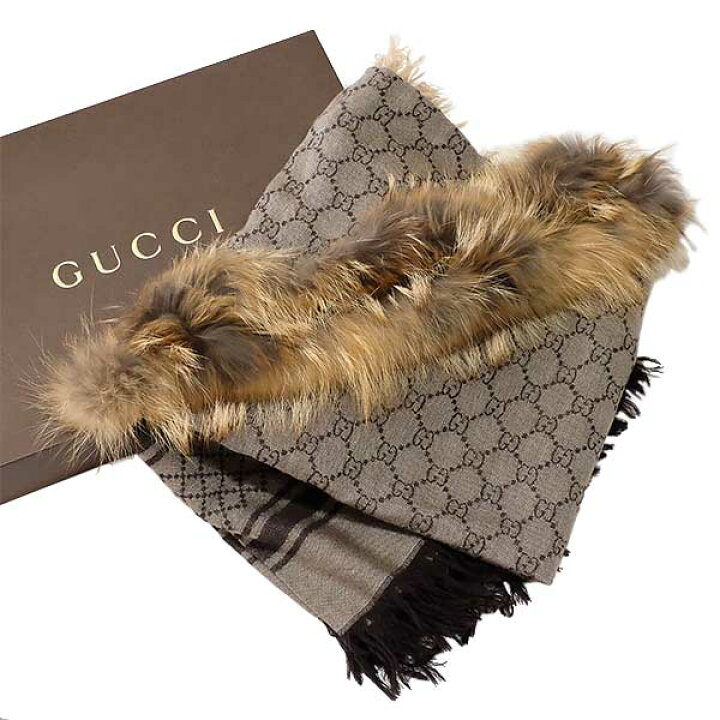 楽天市場】送料無料 本物 人気 GUCCI グッチ フォックスファー 