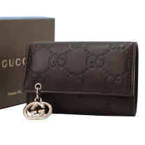 楽天市場】グッチ gucci キーケース シマ ダークブラウンの通販