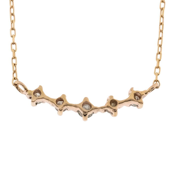 楽天市場】【送料無料】【本物】K10PG☆ダイヤモンドネックレス  