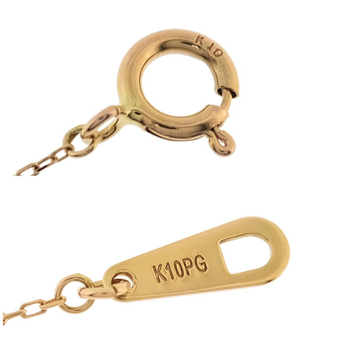 楽天市場】【送料無料】【本物】K10PG☆ダイヤモンドネックレス  
