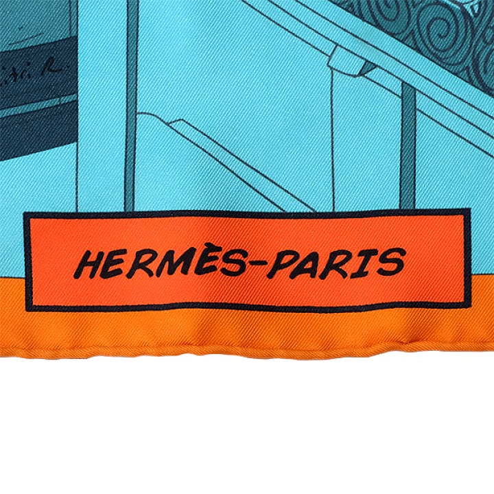 楽天市場】送料無料 本物 HERMES エルメス カレ90 Space Shopping au 