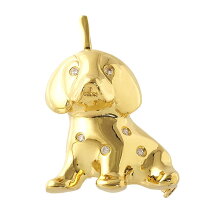 楽天市場】犬 ペンダント k18 ゴールドの通販