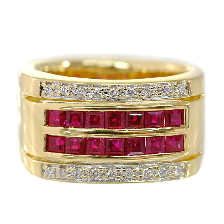 楽天市場】【送料無料】【本物】豪華☆ルビーダイヤモンドリング☆指輪  