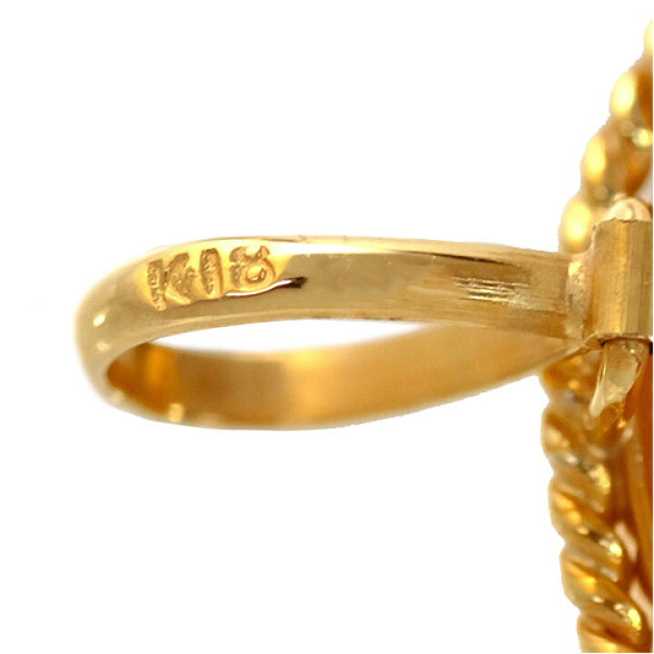 楽天市場】【送料無料】【本物】カメオ ブローチ☆K18YG☆イエロー  