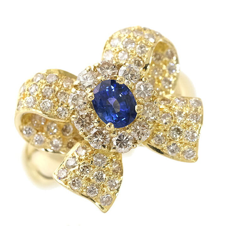 楽天市場】【送料無料】【本物】豪華☆サファイアダイヤモンドリング  