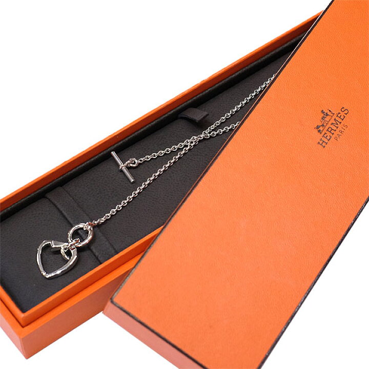 楽天市場】【送料無料】【本物】HERMES☆エルメス☆ハートネックレス  