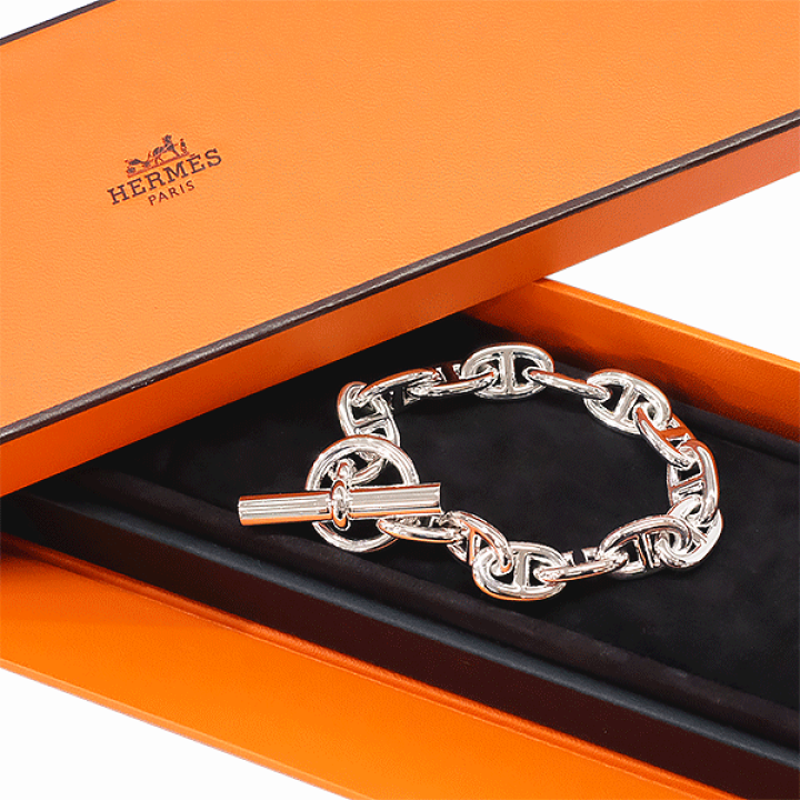 HERMES マイヨン エルメス T4シェーヌダンクル ブレスレット 美品