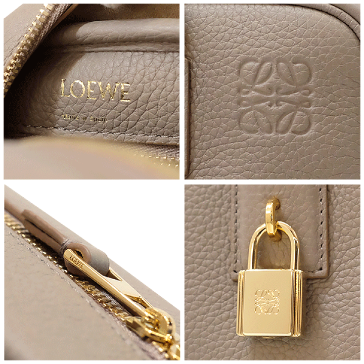 ✨プレゼント梱包✨　LOEWE 長財布　アナグラム　アマソナ　南京錠　バイカラー 未使用に近い】LOEWE 南京錠 アナグラム アマソナ ファスナー