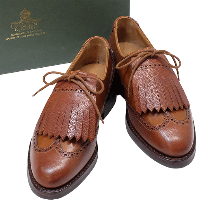 Crockett & Jones ブラウン ウィングチップ美品