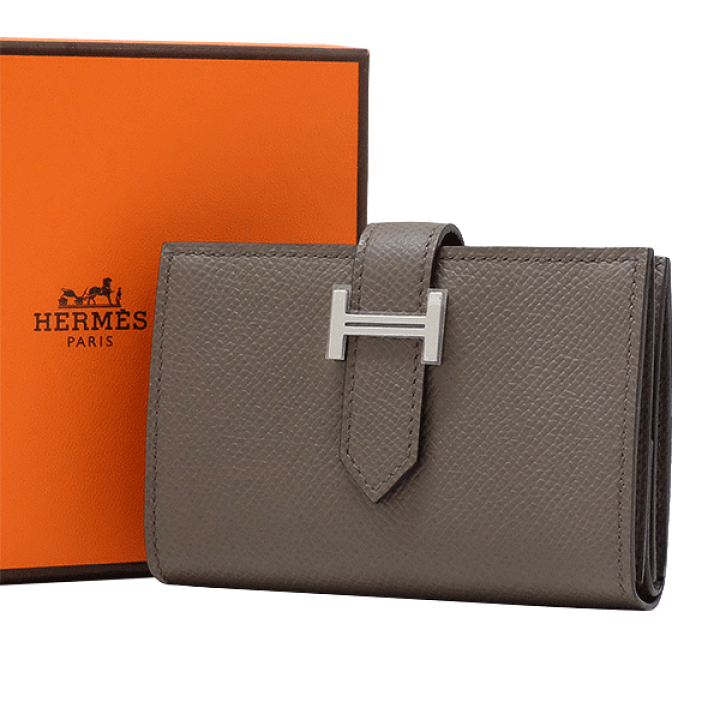 HERMES / ベアンミニ エタン ヴォーエプソン U刻印 二つ折り財布 HERMES / ベアンミニ エタン ヴォーエプソン U刻印 二つ折り財布