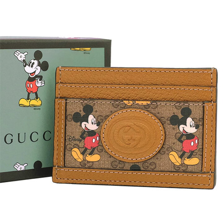 楽天市場 送料無料 本物 未使用 Gucci グッチ Disneyコラボ カードケース パスケース ミッキーマウス Disney 年 限定 477 10 リユースブランドmedaka