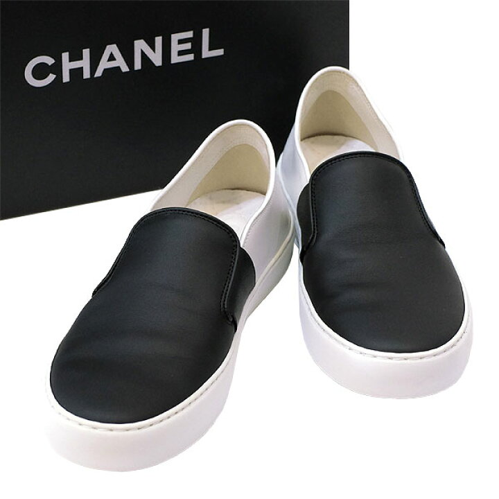 楽天市場】【送料無料】【本物】美品☆CHANEL☆シャネル☆スリッポン  