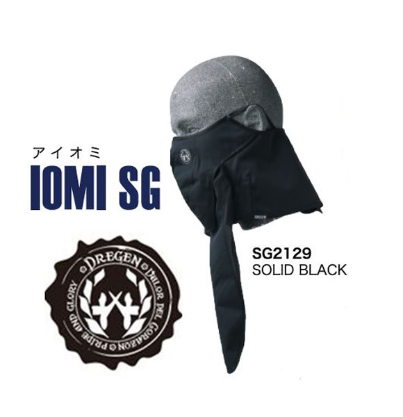 IOMI SG アイオミ エスジー カラー：SOLID BLACK SG2129 今年品薄の商品です DREGEN フェースマスク 期間限定で特別価格 マスク品薄アイテム 日本限定 Ｄｒｅｇｅｎ SGカラー:SOLID ドレゲン