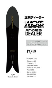 24/25 FW MOSS SNOWSTICK�yPQ 49 Black Edition/�s�[�L���[49 �u���b�N�z�w���ʌ���v���[���g�����I���T�I���o���܂�!�x MOSS SNOWSTICK�E���X�X�m�[�X�e�b�N
