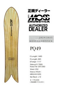 24-25FW MOSS SNOWSTICK�A�C�e���F�wPQ 49 Fishbone/�s�[�L���[49 �t�B���V���{�[���x���X�@�X�m�[�X�e�b�N/SNOW SURFING/���ؓ��T�����L��܂���w���S�̓��{���K�㗝�X�x