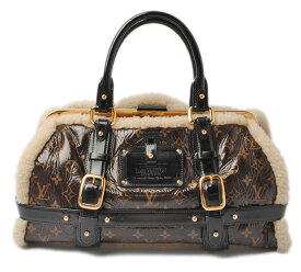 【中古】 LOUIS VUITTON ルイヴィトン ブランドバッグ 中古 バッグ ハンドバッグ M95574 モノグラムシアリング ストーム ハンドバッグ マロン パテントレザー/シープスキン