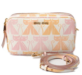 ミュウミュウ ショルダーバッグ/クラッチバッグ miumiu ポーチ MADRAS CAT/マドラス キャット PETALO/ライトピンク 5NF011【楽天クーポン対象8/1〜8/3限定今だけ5%OFF】
