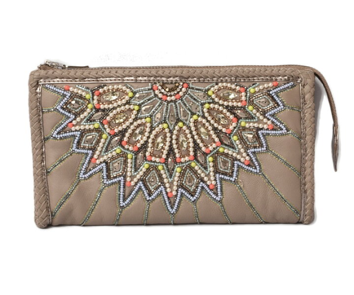 楽天市場】ブッバ BUBA 財布 ハンドメイド ビーズ刺繍 長財布 ライト  