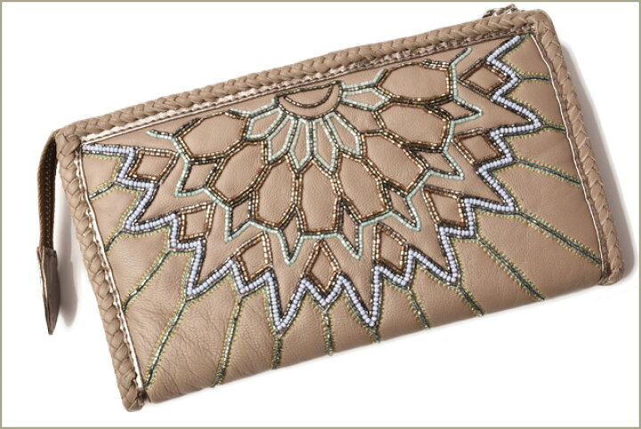 楽天市場】ブッバ BUBA 財布 ハンドメイド ビーズ刺繍 長財布 ライト  