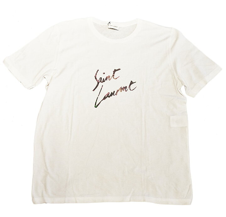 楽天市場 サンローランパリ 半袖tシャツ メンズ Saint Laurent カットソー クルーネック オーバーサイズ Ybcl2 8486 ホワイト新生活 Import Shop P I T