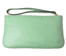 ヴァレンティノ クラッチバッグ/ポーチ VALENTINO バレンチノ CWP00027 レザー ミントグリーン【中古】