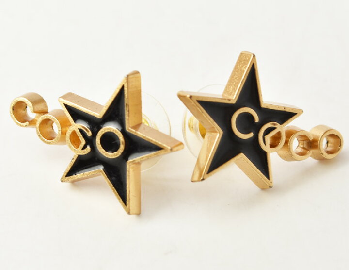 楽天市場】シャネル ピアス CHANEL アクセサリー COCO/スター ブラック 