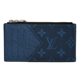 ルイヴィトン コインケース/カードケース LOUIS VUITTON シップポーチ コインカード・ホルダー タイガラマ コバルト M30270【中古】