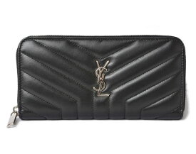 サンローランパリ 財布 SAINT LAURENT PARIS 長財布 レザー/ブラック 504952 アウトレット