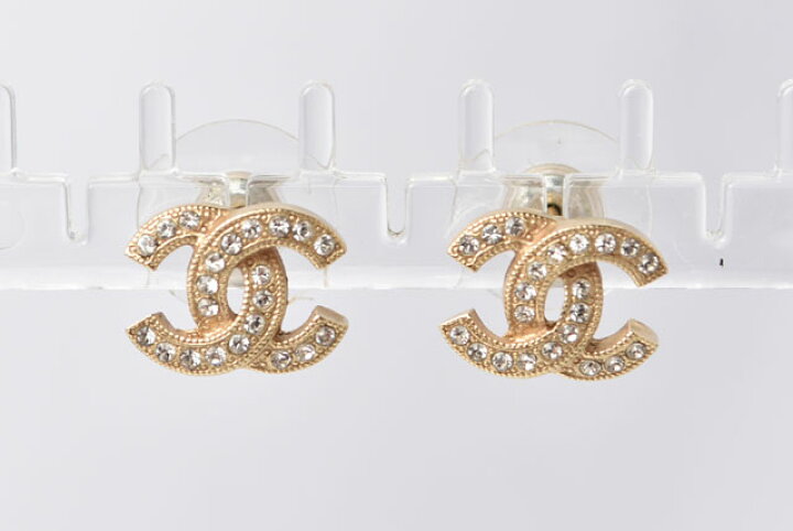 楽天市場】【対象ショップ限定5%OFFクーポン○先着5/8まで!】シャネル ピアス CHANEL ココマーク/CC シャンパンゴールド ラインストーン【中古】 : Import Shop P.I.T.
