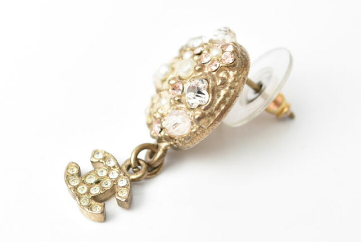 楽天市場】シャネル ピアス CHANEL サークル/パールモチーフ ロゴ 