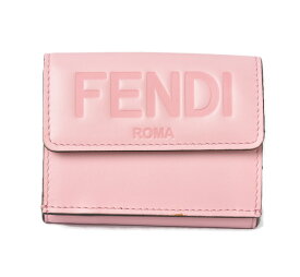 フェンディ 財布/ミニ財布 FENDI 三つ折り 8M0395 AAYZ F1CJY ソフトレザー/ローズ 未使用【中古】