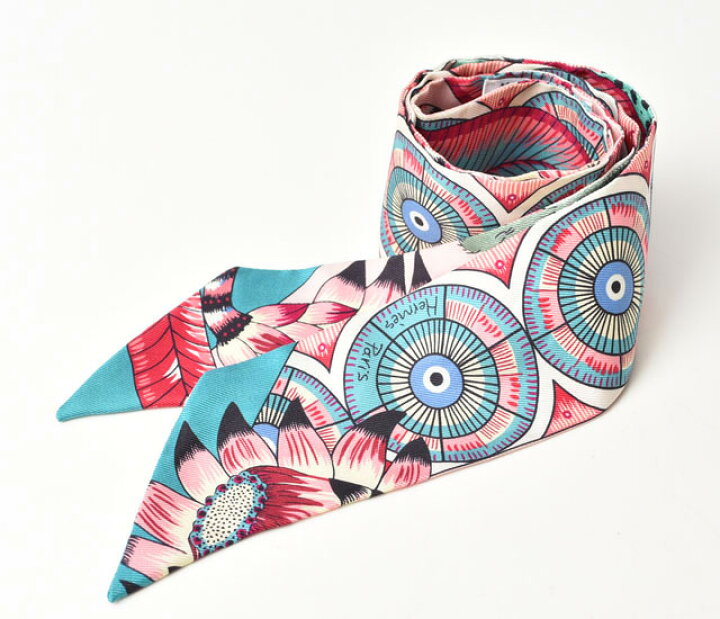 HERMES エルメス ツイリー ANIMAPOLIS アニマポリス スカーフ ブルー  