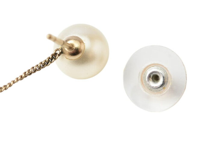 楽天市場】シャネル ピアス CHANEL ロゴ/CC パールモチーフ ドロップ  