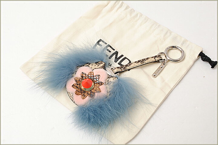 楽天市場】フェンディ バッグチャーム/キーリング FENDI フラワー 