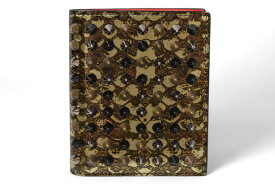 クリスチャンルブタン 財布/二つ折り Christian louboutin ミニ財布/PAROS CALF PARIS SPIKES/スパイク アーミー 1175063 M196【中古】