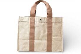 エルメス トートバッグ HERMES ボラボラ カバスドプラージュ GM パラジウム金具 キャンバス ベージュ【中古】