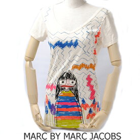 【限定クーポン利用で最大3万円オフ!3/1～4日まで】【セール★】【送料無料】MARC BY MARC JACOBS(マークバイマークジェイコブス）MARCBYMARCJACOBS(マークバイマークジェイコブス)レディース　半袖Tシャツ　ミス　マーク/クリーム(BISQUE MULTI) 新品【06-hokurikuPT-01】