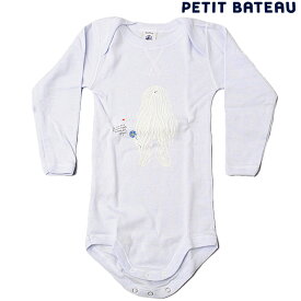 プチバトー PETIT BATEAU ベビー男の子 アンダーウェア　イエティプリント裏起毛　長袖ボディ【新品】