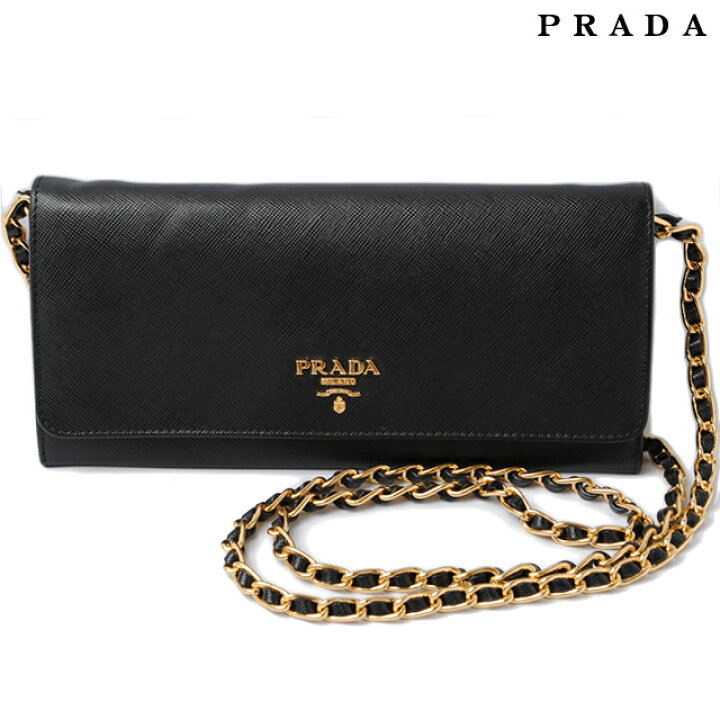 楽天市場】プラダ PRADA 長財布/チェーンウォレット/ショルダーバッグ  