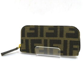 中古 フェンディ ズッカ柄 裁縫セット ポーチ Bランク キャンバス ハサミ・やすりセット FENDI レディース あす楽【送料無料】【名谷店】