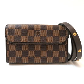 中古 ルイヴィトン ポシェットフロランティーヌ ダミエ ショルダーバッグ N51856 Aランク ブラウン レディース LOUIS VUITTON あす楽【送料無料】【三田店】