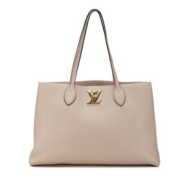 中古 ルイヴィトン ロックミー バッグ トート ショルダーM57346 レザー ABランク グレージュ グレー ベージュ ピンク ゴールド金具 レディース LOUIS VUITTON あす楽【送料無料】【西神店】