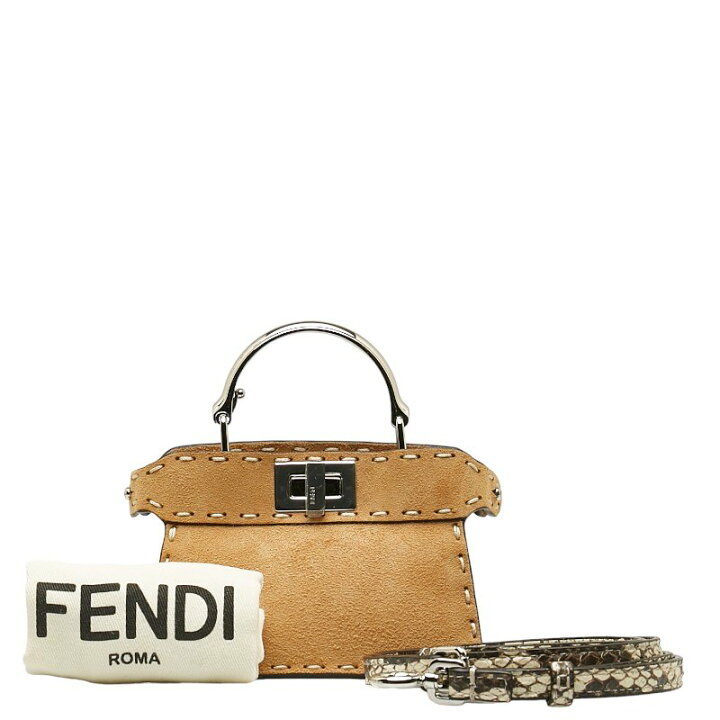 楽天市場】中古 美品 フェンディ バッグ 2WAY ピーカブー バイソン 