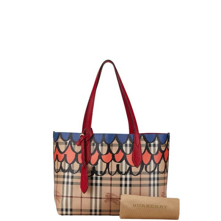 中古 バーバリー トートバッグ ハンドバッグ ABランク ノバチェック  