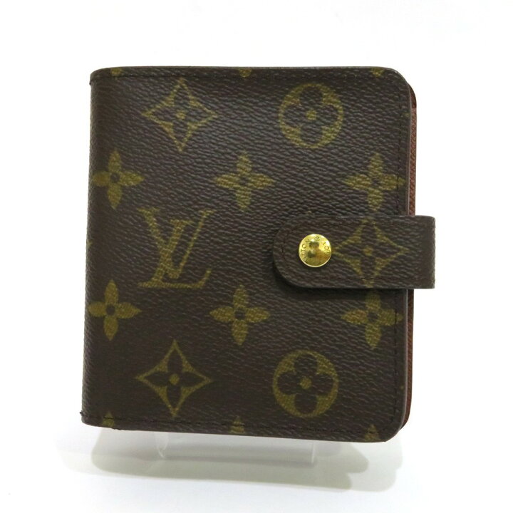 楽天市場】中古 美品 ルイヴィトン 財布 モノグラム コンパクトジップ  